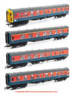 32-646Z Bachmann Class 438 4-TC Unit number 8007 in BR Research Department Red and Blue livery